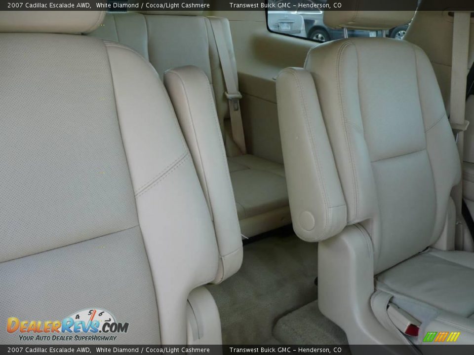 2007 Cadillac Escalade AWD White Diamond / Cocoa/Light Cashmere Photo #12