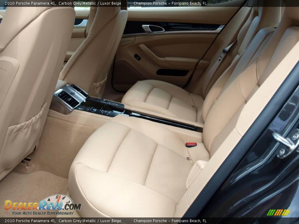 2010 Porsche Panamera 4S Carbon Grey Metallic / Luxor Beige Photo #14