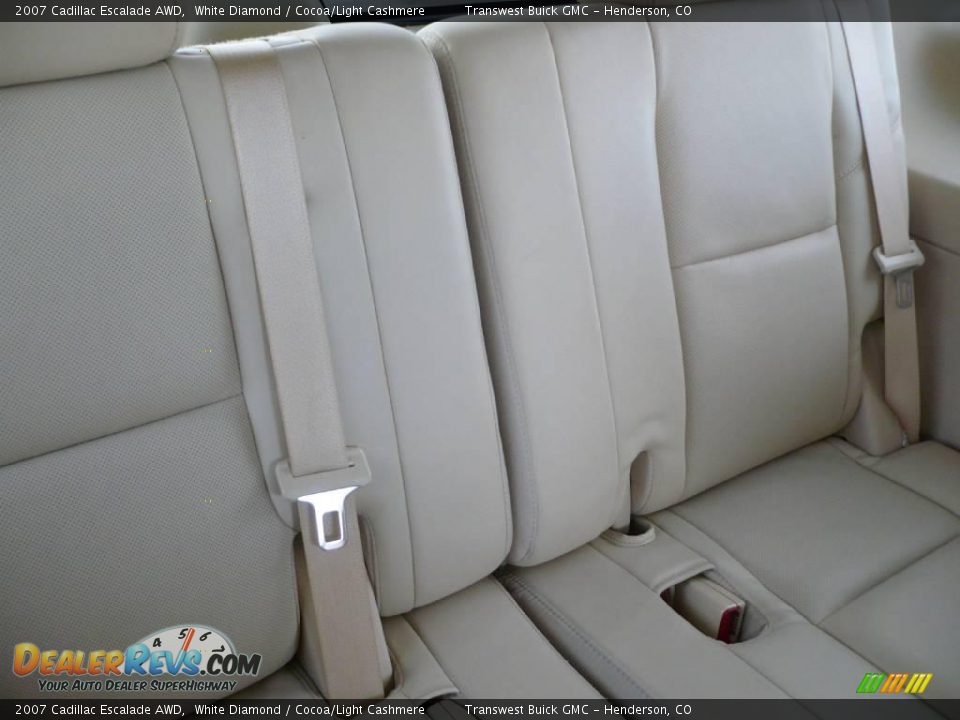 2007 Cadillac Escalade AWD White Diamond / Cocoa/Light Cashmere Photo #13