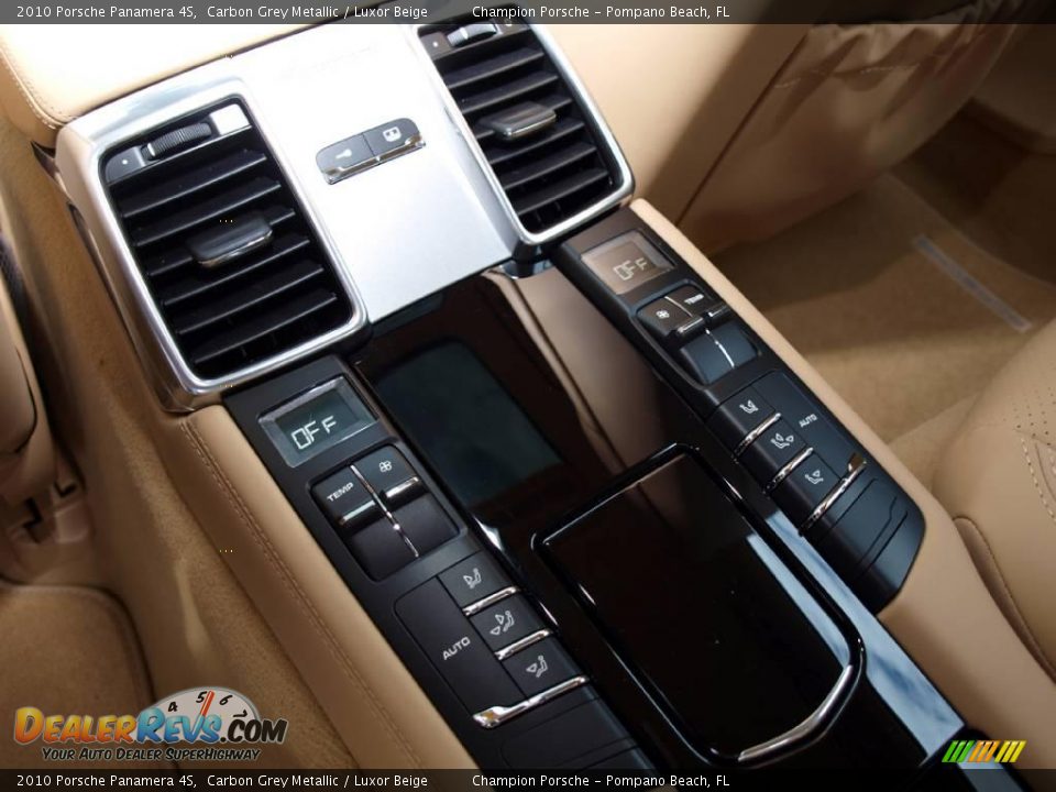 2010 Porsche Panamera 4S Carbon Grey Metallic / Luxor Beige Photo #15