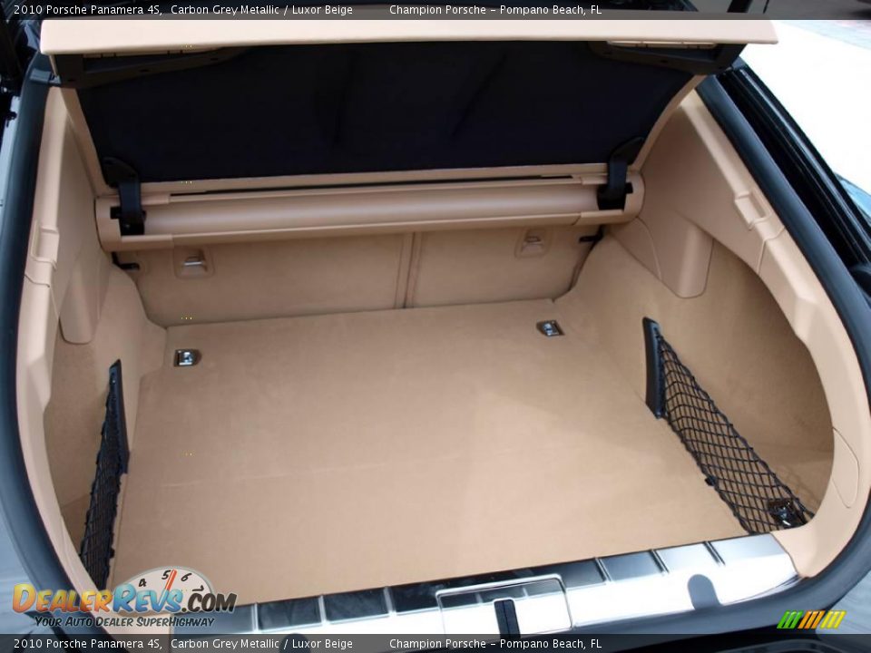 2010 Porsche Panamera 4S Carbon Grey Metallic / Luxor Beige Photo #17