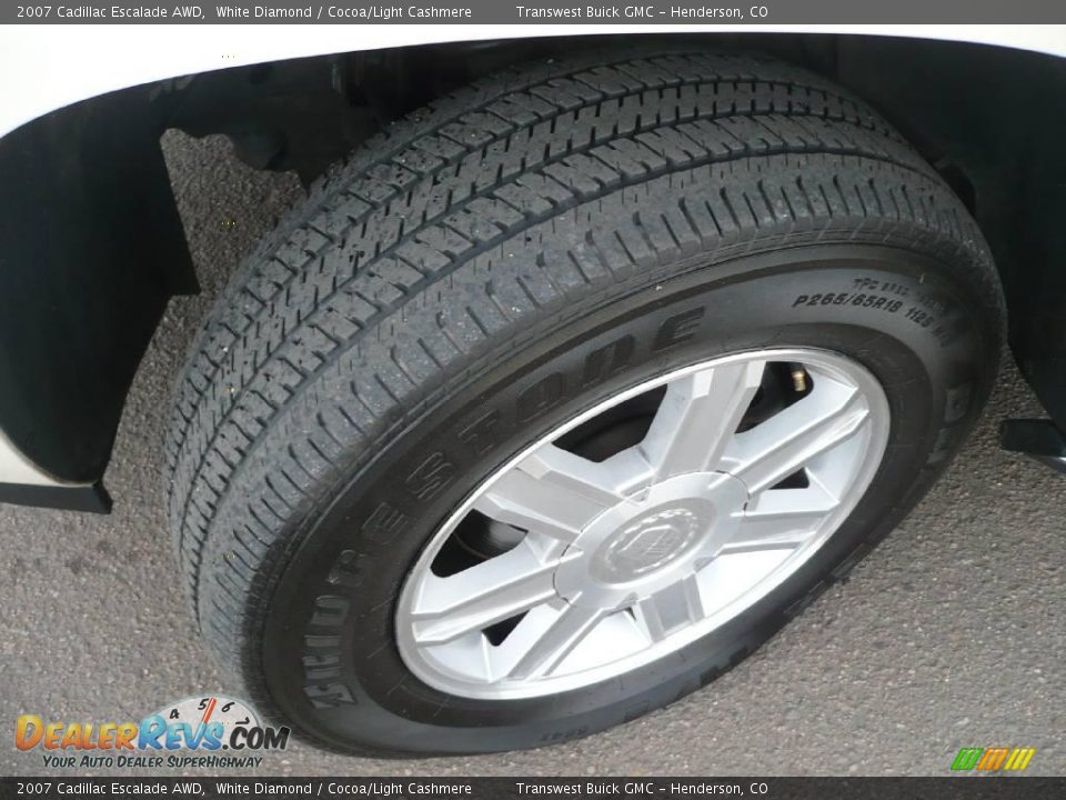 2007 Cadillac Escalade AWD White Diamond / Cocoa/Light Cashmere Photo #18