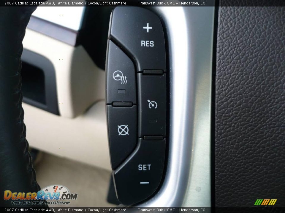 2007 Cadillac Escalade AWD White Diamond / Cocoa/Light Cashmere Photo #20