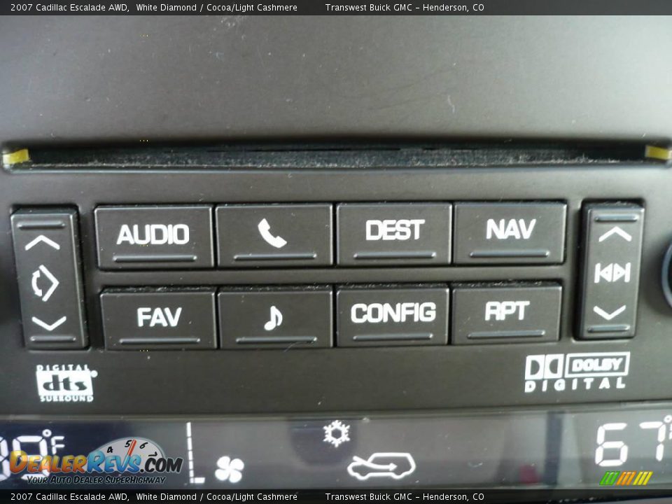 2007 Cadillac Escalade AWD White Diamond / Cocoa/Light Cashmere Photo #30