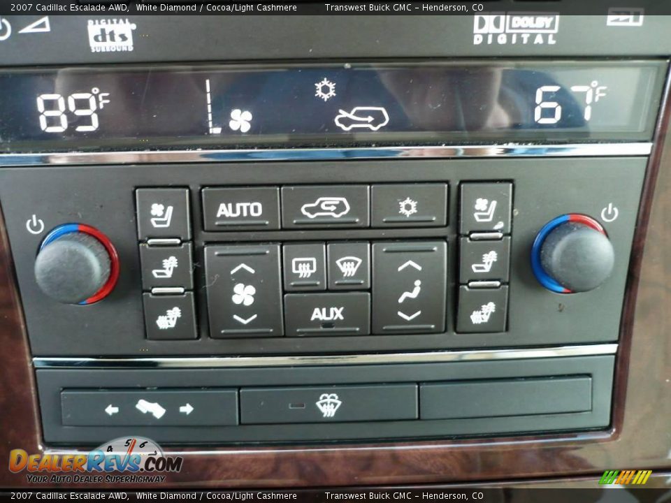 2007 Cadillac Escalade AWD White Diamond / Cocoa/Light Cashmere Photo #31