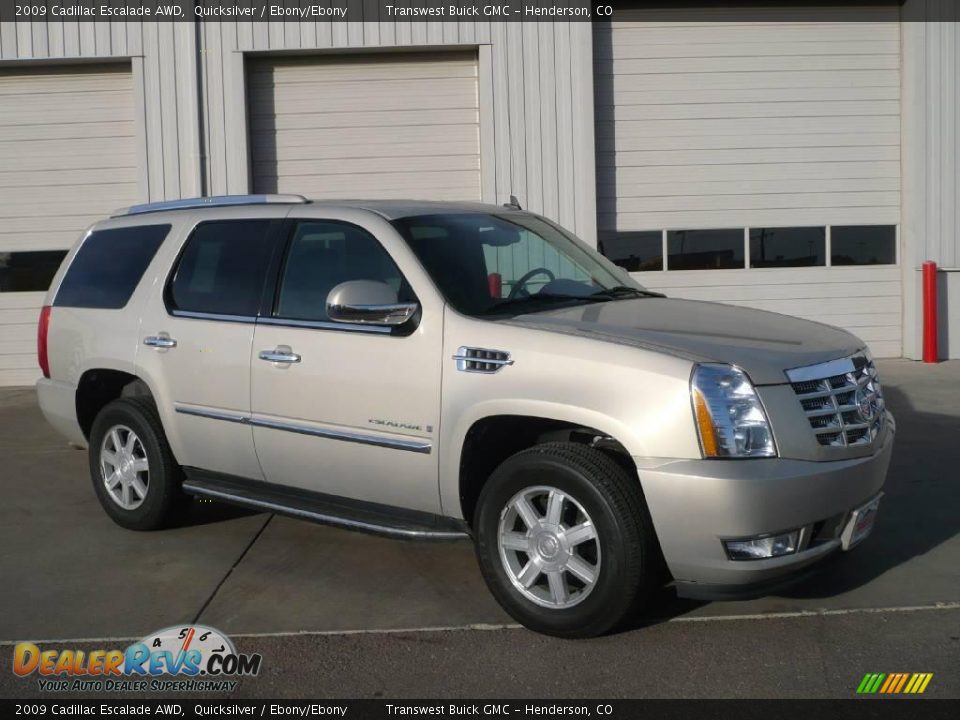 2009 Cadillac Escalade AWD Quicksilver / Ebony/Ebony Photo #1