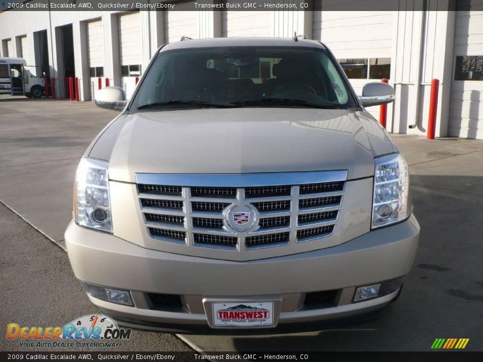 2009 Cadillac Escalade AWD Quicksilver / Ebony/Ebony Photo #2