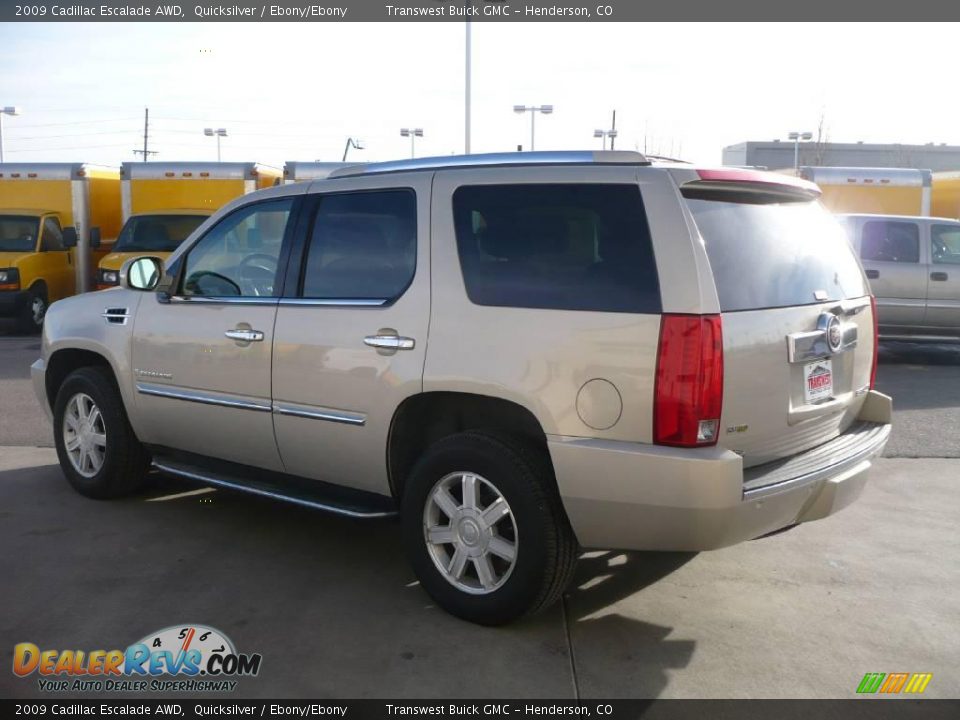 2009 Cadillac Escalade AWD Quicksilver / Ebony/Ebony Photo #4