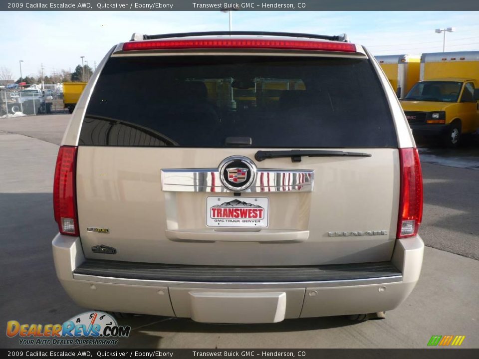 2009 Cadillac Escalade AWD Quicksilver / Ebony/Ebony Photo #5
