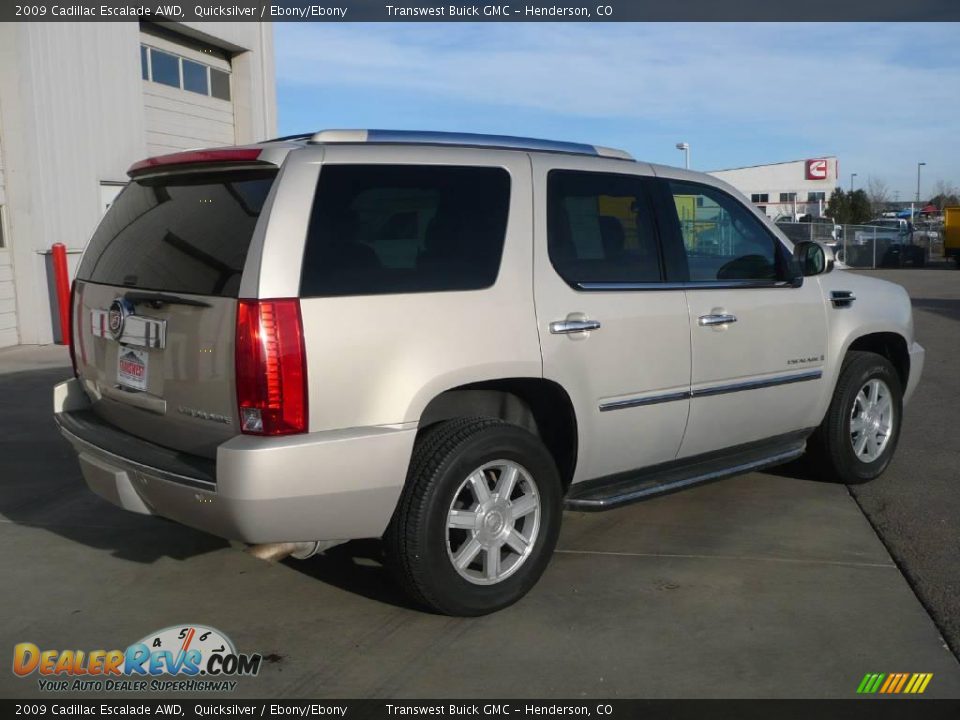 2009 Cadillac Escalade AWD Quicksilver / Ebony/Ebony Photo #6