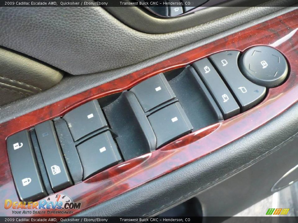 2009 Cadillac Escalade AWD Quicksilver / Ebony/Ebony Photo #8