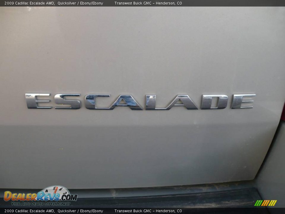 2009 Cadillac Escalade AWD Quicksilver / Ebony/Ebony Photo #14