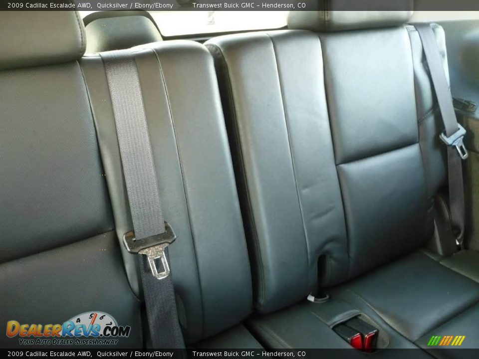 2009 Cadillac Escalade AWD Quicksilver / Ebony/Ebony Photo #17