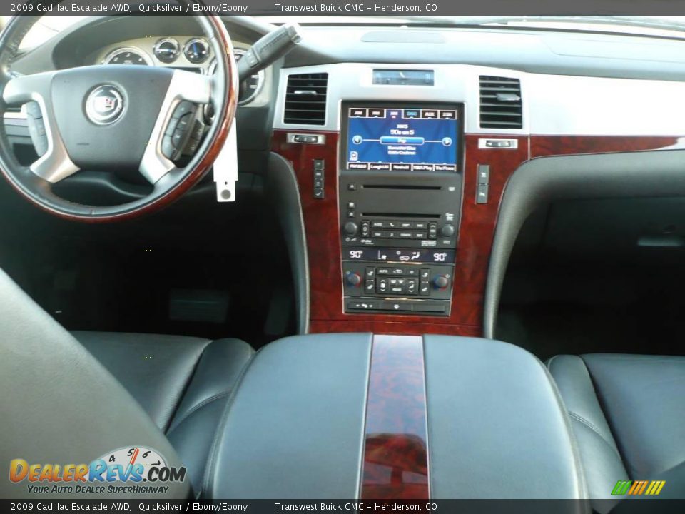 2009 Cadillac Escalade AWD Quicksilver / Ebony/Ebony Photo #18