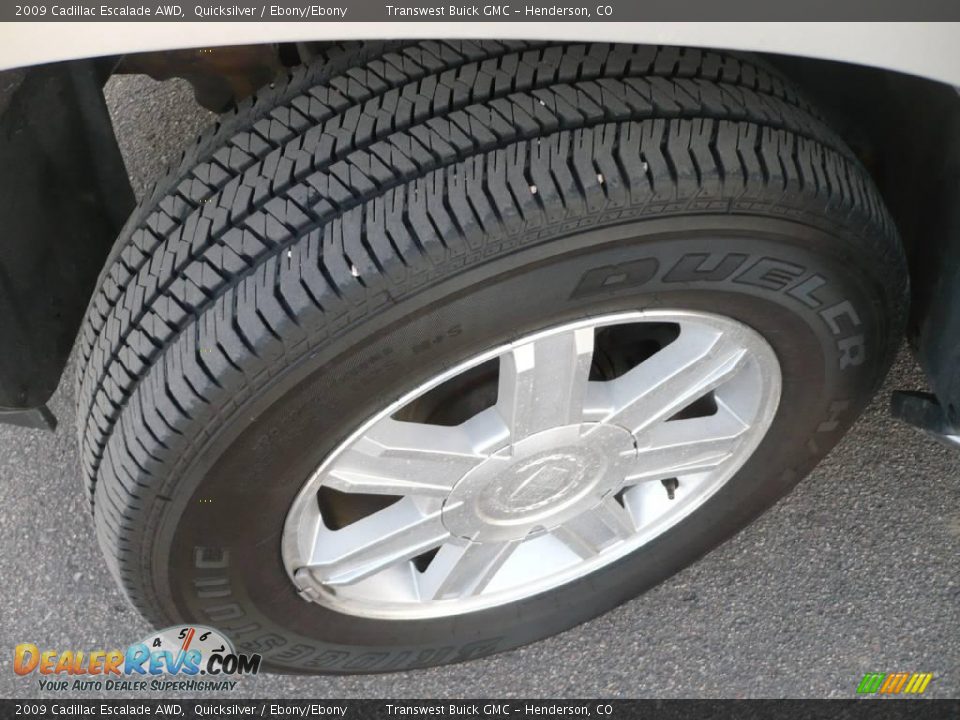 2009 Cadillac Escalade AWD Quicksilver / Ebony/Ebony Photo #21
