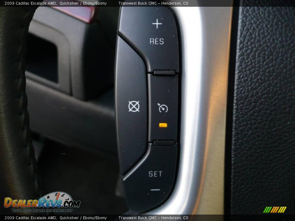 2009 Cadillac Escalade AWD Quicksilver / Ebony/Ebony Photo #23