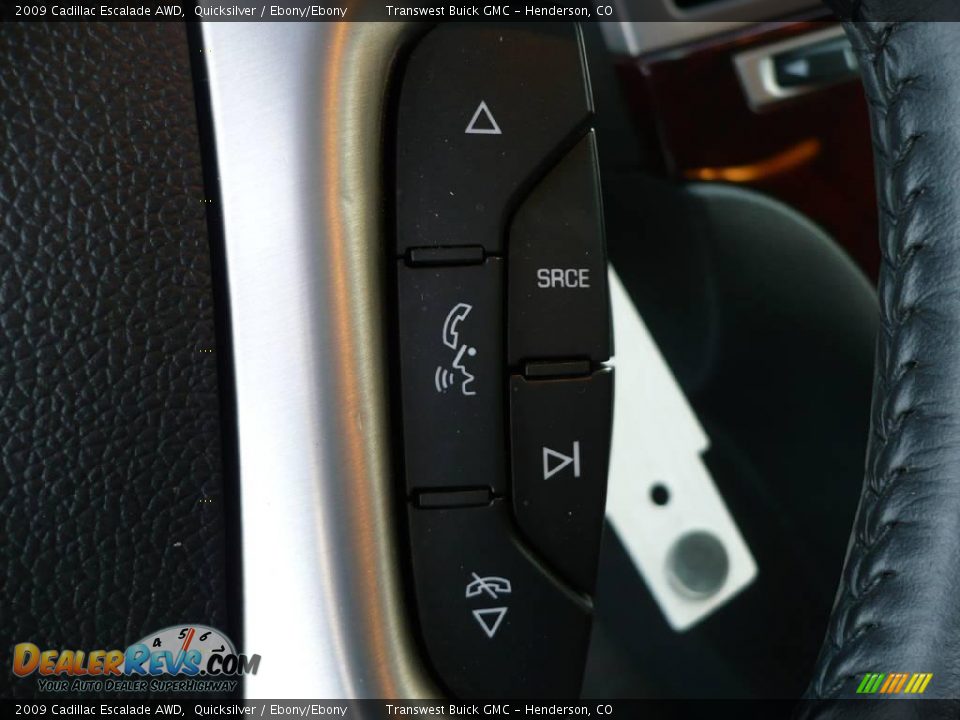 2009 Cadillac Escalade AWD Quicksilver / Ebony/Ebony Photo #24