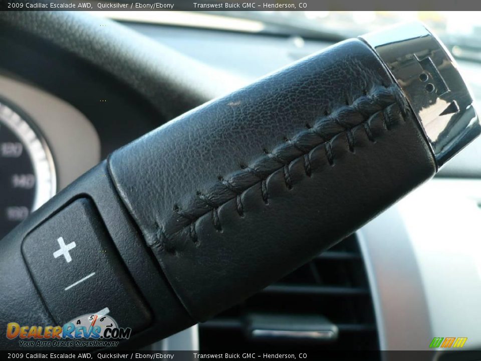 2009 Cadillac Escalade AWD Quicksilver / Ebony/Ebony Photo #25