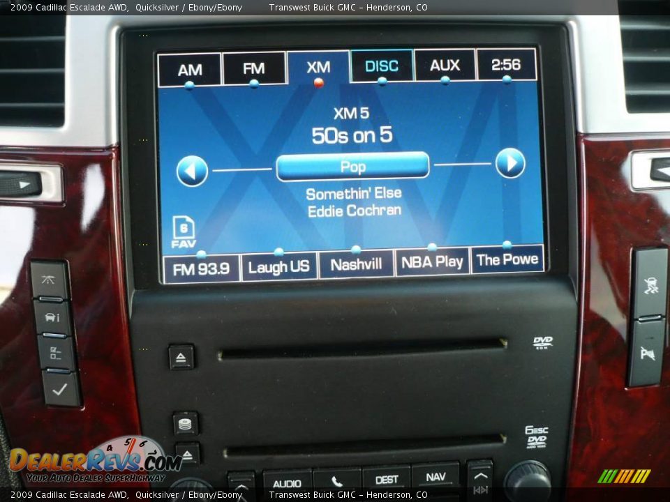 2009 Cadillac Escalade AWD Quicksilver / Ebony/Ebony Photo #27