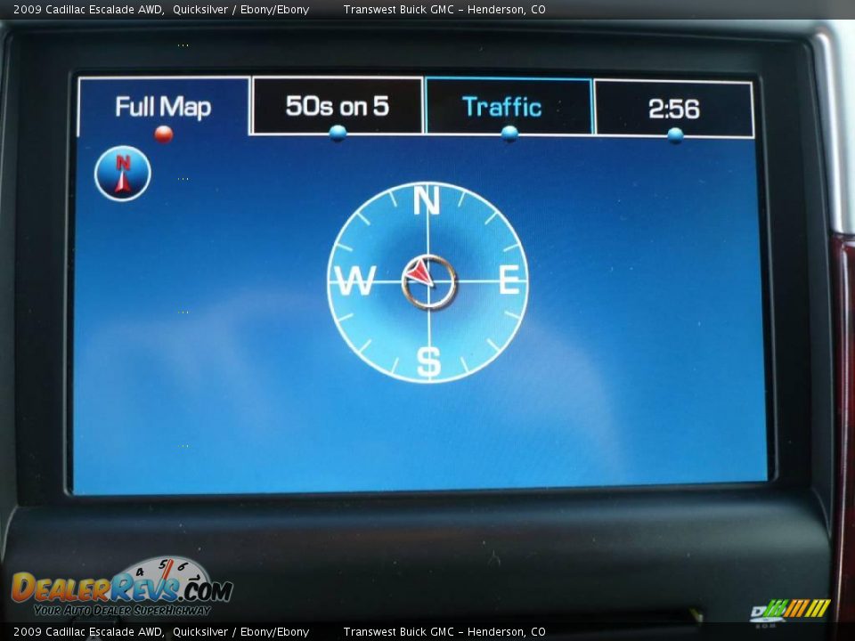 2009 Cadillac Escalade AWD Quicksilver / Ebony/Ebony Photo #28
