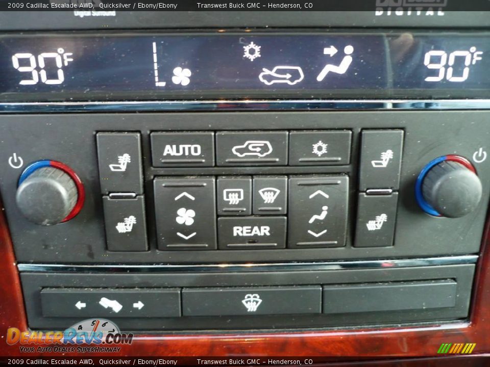 2009 Cadillac Escalade AWD Quicksilver / Ebony/Ebony Photo #34