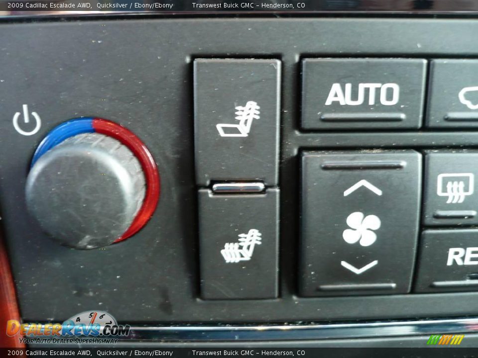 2009 Cadillac Escalade AWD Quicksilver / Ebony/Ebony Photo #35
