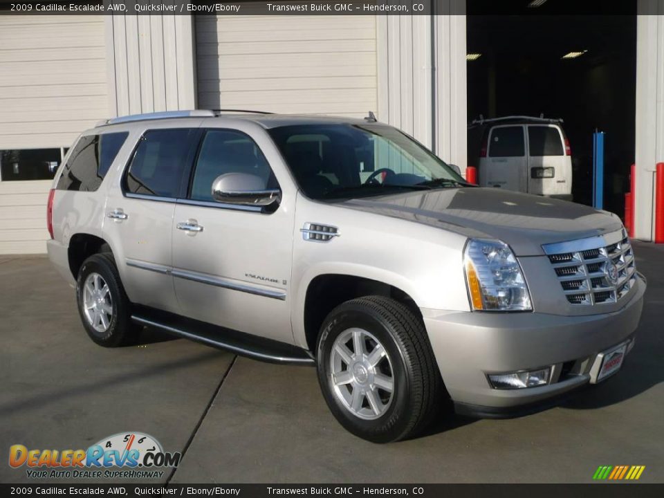 2009 Cadillac Escalade AWD Quicksilver / Ebony/Ebony Photo #1