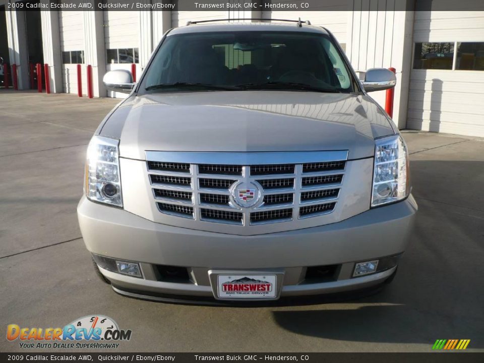2009 Cadillac Escalade AWD Quicksilver / Ebony/Ebony Photo #2