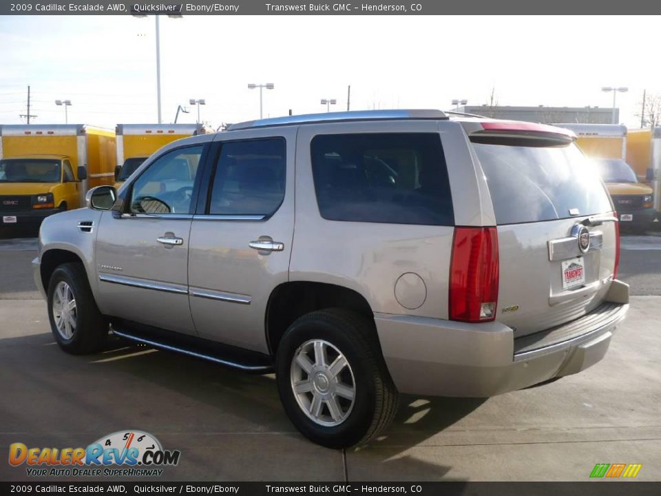 2009 Cadillac Escalade AWD Quicksilver / Ebony/Ebony Photo #4