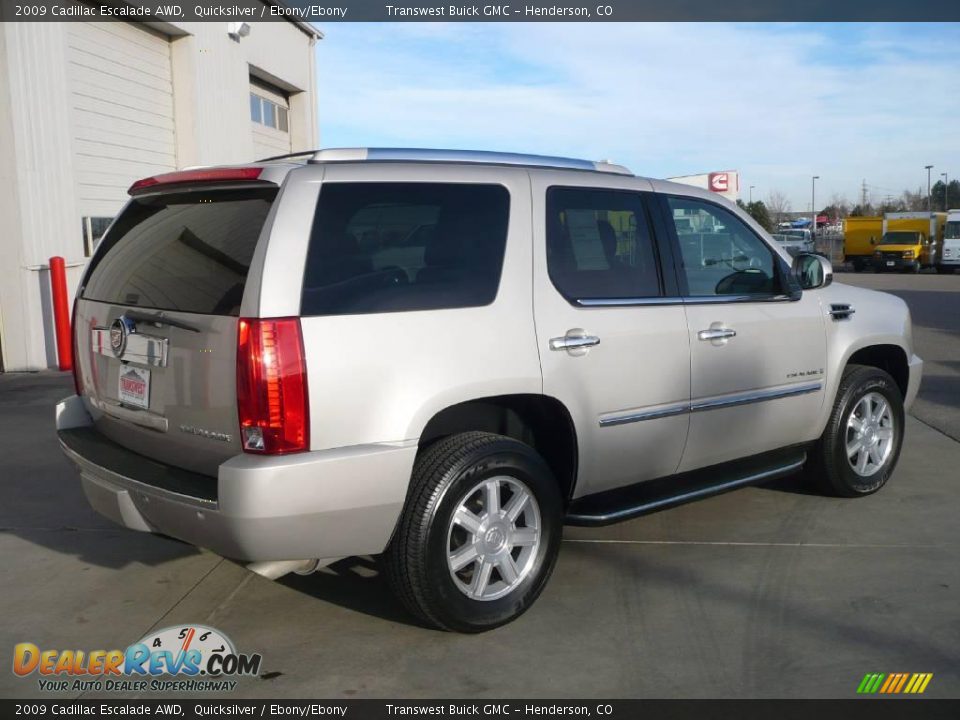 2009 Cadillac Escalade AWD Quicksilver / Ebony/Ebony Photo #6