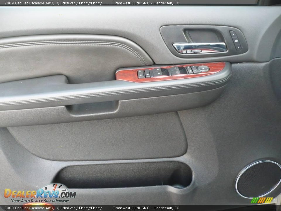 2009 Cadillac Escalade AWD Quicksilver / Ebony/Ebony Photo #7
