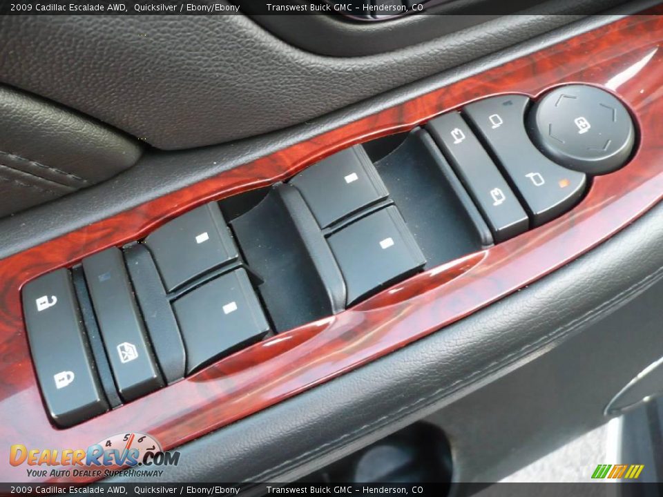 2009 Cadillac Escalade AWD Quicksilver / Ebony/Ebony Photo #8
