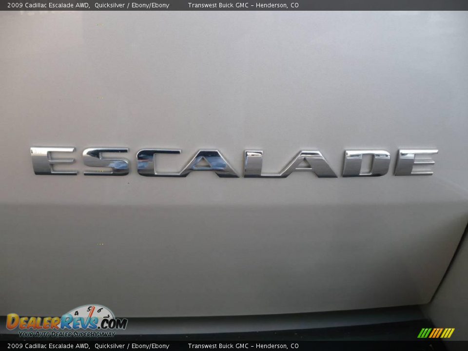 2009 Cadillac Escalade AWD Quicksilver / Ebony/Ebony Photo #14
