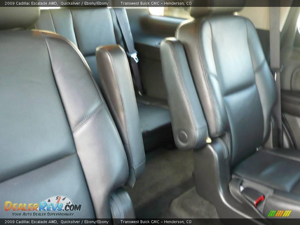 2009 Cadillac Escalade AWD Quicksilver / Ebony/Ebony Photo #16