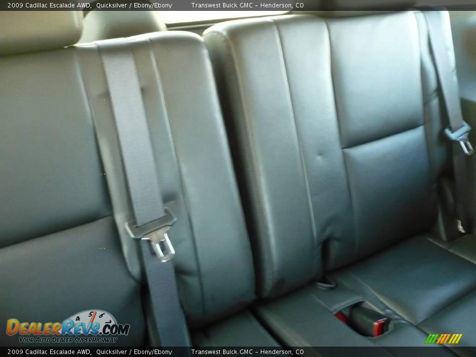 2009 Cadillac Escalade AWD Quicksilver / Ebony/Ebony Photo #17