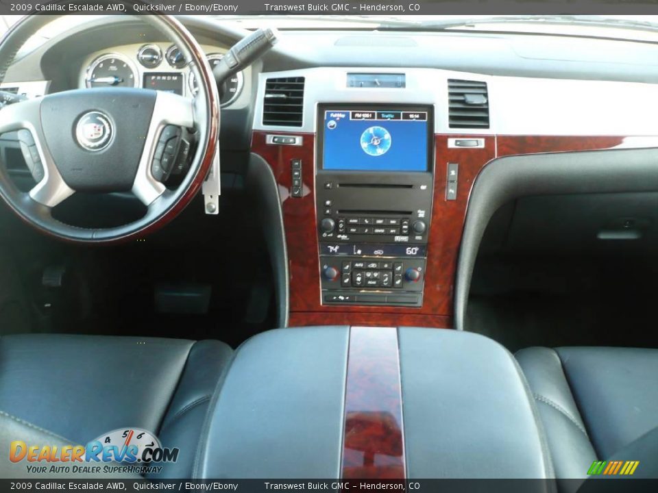 2009 Cadillac Escalade AWD Quicksilver / Ebony/Ebony Photo #18