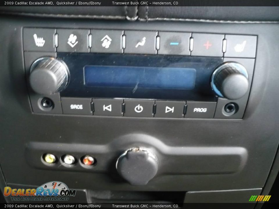 2009 Cadillac Escalade AWD Quicksilver / Ebony/Ebony Photo #19