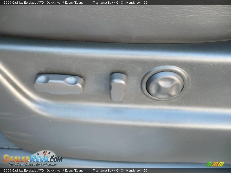2009 Cadillac Escalade AWD Quicksilver / Ebony/Ebony Photo #21