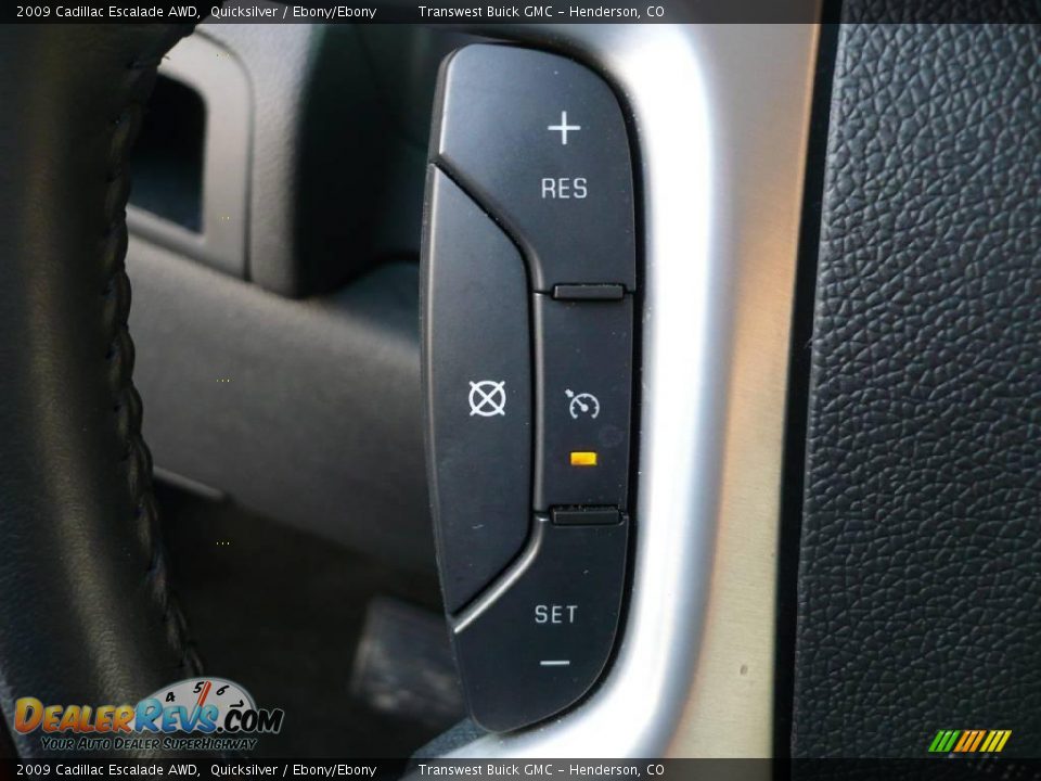 2009 Cadillac Escalade AWD Quicksilver / Ebony/Ebony Photo #22