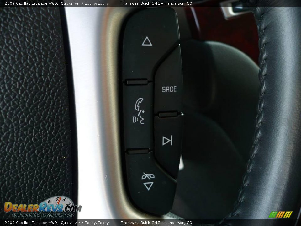 2009 Cadillac Escalade AWD Quicksilver / Ebony/Ebony Photo #23