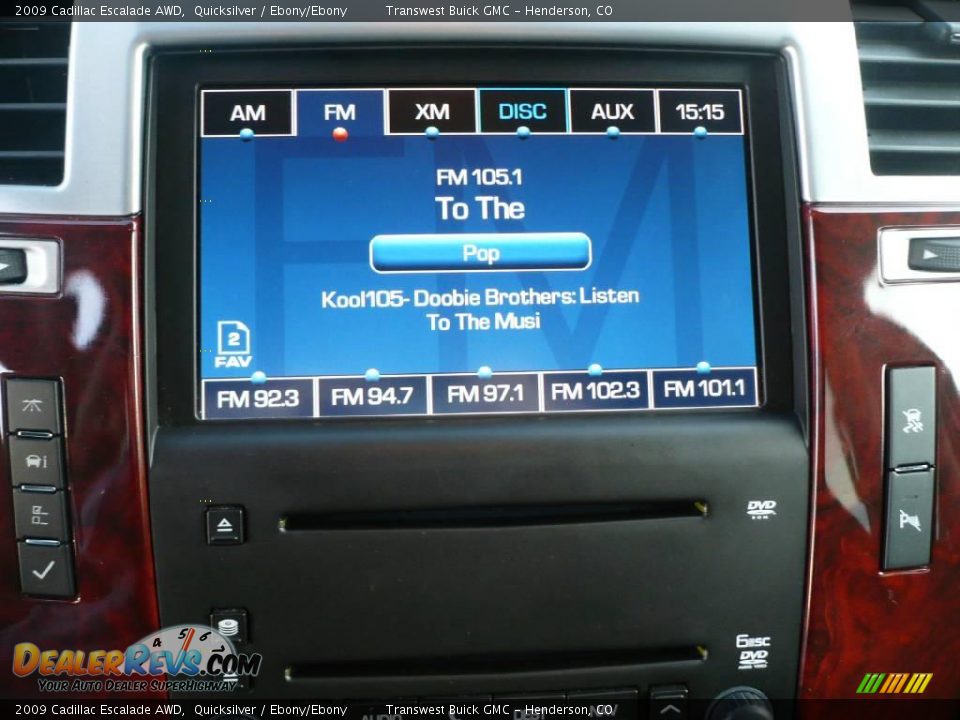 2009 Cadillac Escalade AWD Quicksilver / Ebony/Ebony Photo #26