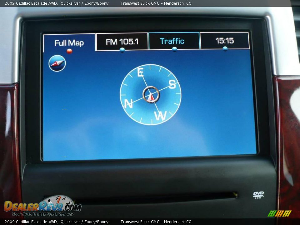 2009 Cadillac Escalade AWD Quicksilver / Ebony/Ebony Photo #27