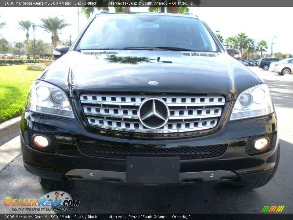 2006 Mercedes-Benz ML 500 4Matic Black / Black Photo #3