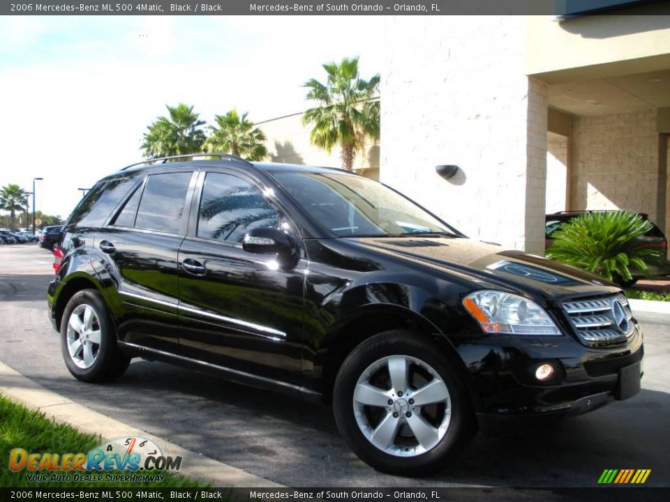 2006 Mercedes-Benz ML 500 4Matic Black / Black Photo #4