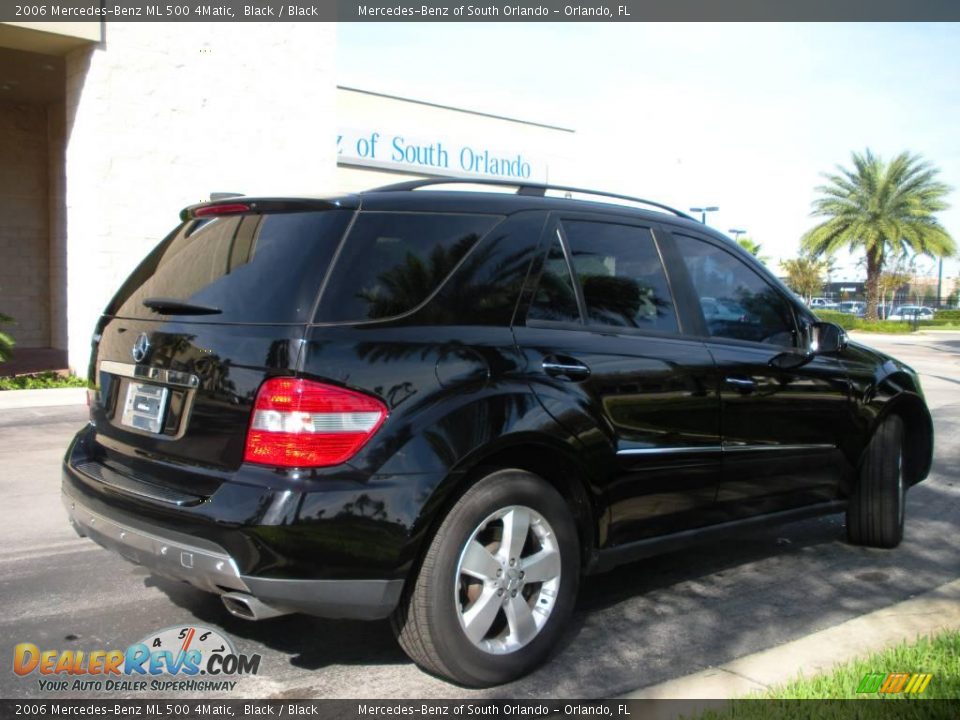 2006 Mercedes-Benz ML 500 4Matic Black / Black Photo #6