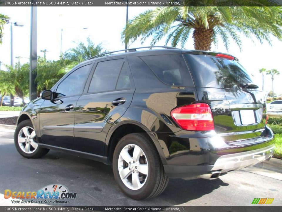 2006 Mercedes-Benz ML 500 4Matic Black / Black Photo #8