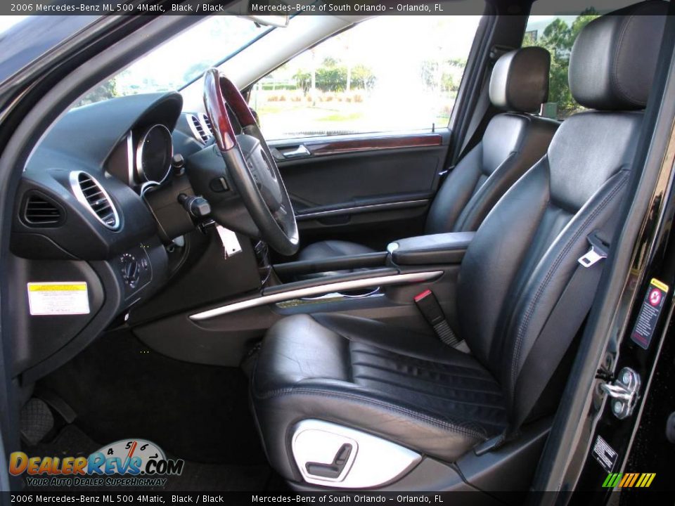 2006 Mercedes-Benz ML 500 4Matic Black / Black Photo #11
