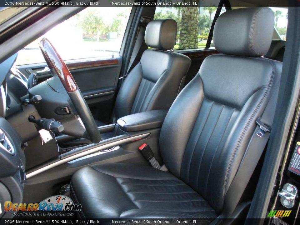 2006 Mercedes-Benz ML 500 4Matic Black / Black Photo #12