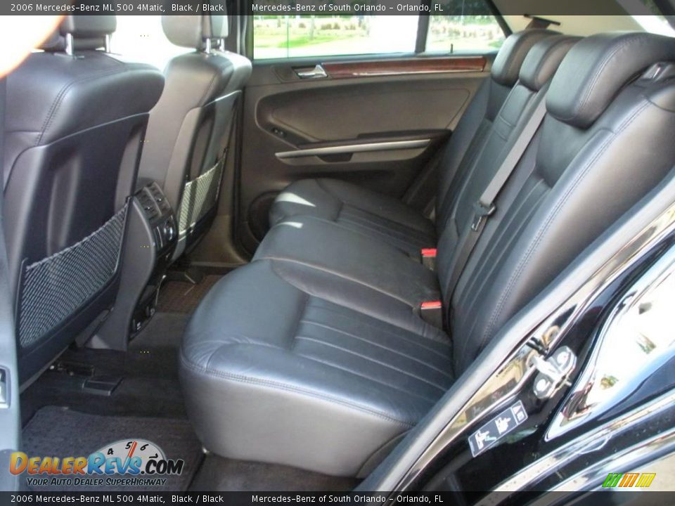 2006 Mercedes-Benz ML 500 4Matic Black / Black Photo #13