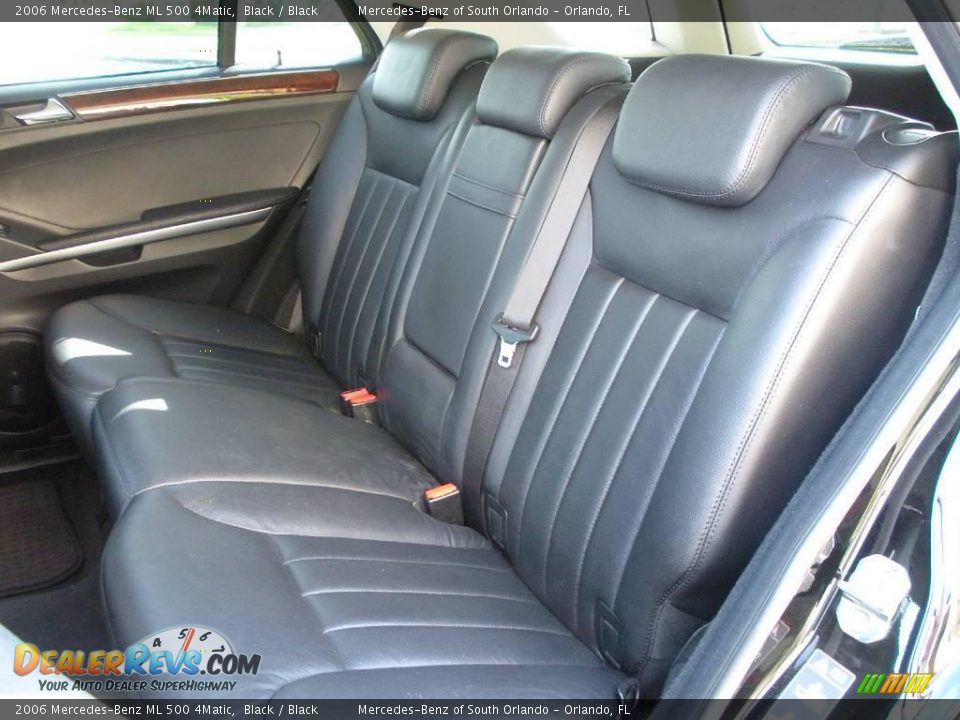 2006 Mercedes-Benz ML 500 4Matic Black / Black Photo #14